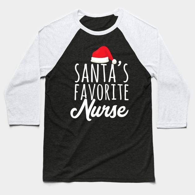 Santa's favorite nurse Baseball T-Shirt by captainmood